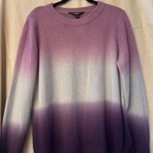 Simply Vera by VeraWang Women's purple ombre long sleeve sweater sz. XL